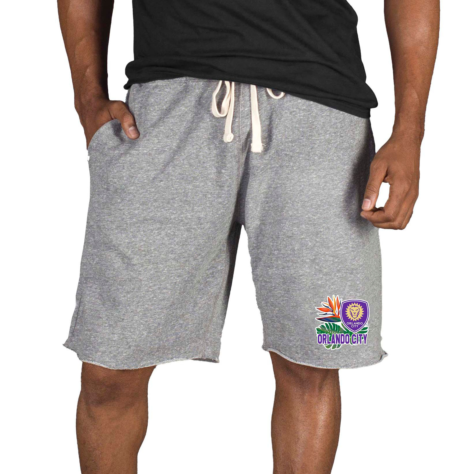 Men's Concepts Sport Gray Orlando City SC Mainstream Tri-Blend Shorts