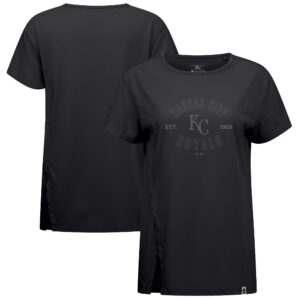 Women's Levelwear Black Kansas City Royals Influx Abyssal T-Shirt