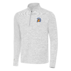 Men's Antigua Gray San Jose State Spartans Cause Quarter-Zip Top