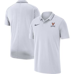 Men's Nike White Virginia Cavaliers 2023 Coaches Performance Polo