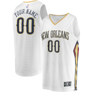 Unisex Fanatics White New Orleans Pelicans Custom Fast Break Jersey - Association Edition